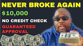 Easiest 10000 Bad Credit Personal Loans Guaranteed Approval No Credit Check [upl. by Eustis]