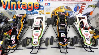 Tamiya Buggies Hornet Grasshopper classics showcase [upl. by Hnil]