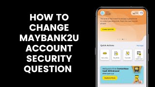 How to Change the Maybank2u Account Security Question in MAE by Maybank2u App [upl. by Simdars]