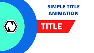 Smooth Title animation  2D animation  Natron tutorial [upl. by Essirahc]