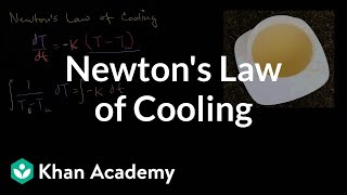 Newtons Law of Cooling  First order differential equations  Khan Academy [upl. by Sivrad]