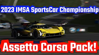 2023 IMSA SportsCar Championship Assetto Corsa Mod Pack [upl. by Abelard]