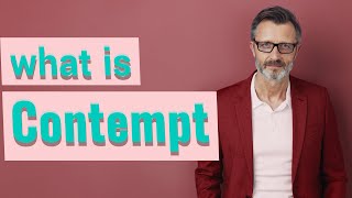 Contempt  Meaning of contempt 📖 [upl. by Akiv642]