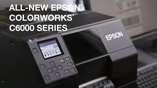 Epson ColorWorks C6000 Series Desktop Colour Label Printers  Take a Tour [upl. by Austine]