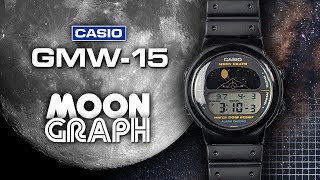 Casio Moon Graph GMW15  Animated moon phase watch with sunrise sunset and moon angle data [upl. by Bernadette]