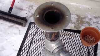 Video 3 DIY rocket stove updated easy no tools in action testing and boiling snow [upl. by Amlet134]