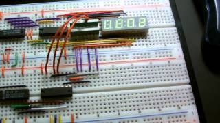 ATtiny45 driving four 7segment displays [upl. by Sanbo58]