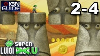 New Super Luigi U 3 Star Coin Walkthrough  LayerCake Desert4 The Walls Have Eyes [upl. by Banks]