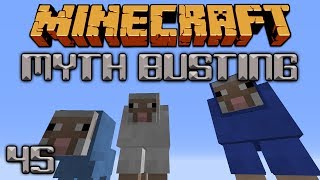 Sheep Breeding Colors Minecraft Myth Busting 45 [upl. by Elbas921]