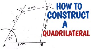 How to construct a quadrilateral [upl. by Notsek]