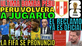 CONFIRMADO LA FIFA SE PRONUNCIÓ TRAS RECLAMO LOS PUNTOS VAN A PERÚ O SE VOLVERÁ A JUGAR SORPRENDE [upl. by Aneela433]