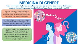 LA MEDICINA DI GENERE [upl. by Garrik185]