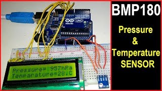 BMP180 Arduino Tutorial  Measure Pressure amp Temperature [upl. by Asenev]