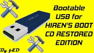 How to run hirens boot cd restored edition from USB flash drive Hirens boot cd 152 alternative [upl. by Ylle]