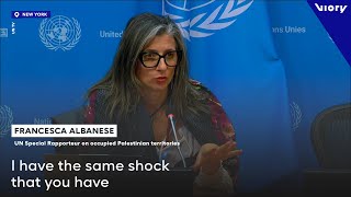 UN rapporteur on Gaza shocked over US behavior responds to antiSemitism [upl. by Kerry]