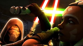 Ahsoka Tano vs Not Ventress 4K HDR  Star Wars The Clone Wars [upl. by Ainivad]