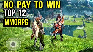 Top 12 NO PAY TO WIN MMORPG games for Android iOS  Best MMORPG Free to play game mobile [upl. by Freeland]