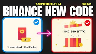 red packet code 7092024 in binance today  binance red packet code usdt today  binance [upl. by Adeline]