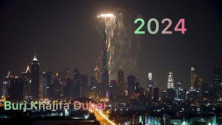 Burj Khalifa new year fireworks 🇦🇪subscribe [upl. by Naveb849]