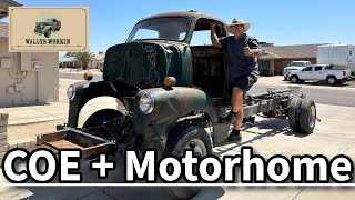 Mounting the Chevy COE on a motorhome frame  Frame swap COE [upl. by Lime47]