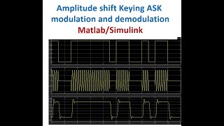 Amplitude shift Keying ASK modulation and demodulation MatlabSimulink [upl. by Debi]