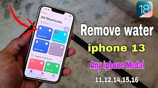 remove water iPhone 13  water eject features iPhone remove water swimming pool  remove पानी 😮 [upl. by Elorac884]