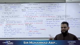 CAF 6 Sir Asif Lecture 01 [upl. by Yahsat389]