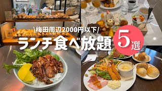 【最新版】梅田周辺のランチ食べ放題5選！2000円以内でお洒落なお店をご紹介♪ 梅田グルメ グルメ 大阪グルメ ランチ 梅田ランチ 大阪ランチ 飯テロ [upl. by Miarzim494]