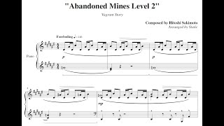 Abandoned Mines Level 2  Vagrant Story Piano Sheet Music [upl. by Baptiste]