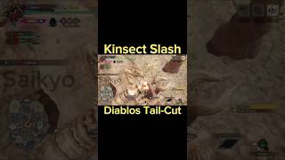 Insect Glaive Kinsect Slash Clean Tail Cut x Diablos monsterhunter insectglaive mhrise ig [upl. by Rabiah174]