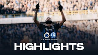 CLUB BRUGGE  KAA GENT  HIGHLIGHTS  20232024 [upl. by Karub]