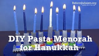 DIY Pasta Menorah for Hanukkah [upl. by Htebsil380]