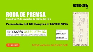 Presentació del XII Congrés dUSTEC·STEs IAC [upl. by Hesketh378]