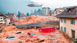 Austria Today Flash flood swept away bridges and houses in Tyrol Austria Europe is shocked [upl. by Darsie]