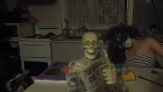 005 skeleton sings shaving cream song feat skullerina [upl. by Emmons859]