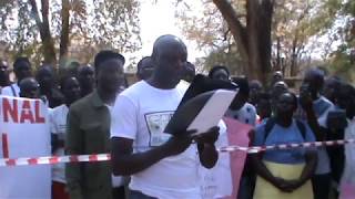 Caprivi Concerned Group marching peacefully in Katima [upl. by Schwejda]