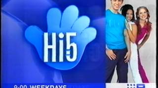 Nine Network Hi5 Promo  Saturday Ident 2002 [upl. by Kecaj]