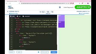 Coding Test 2 Static Website Mock Tests HTML amp CSS CCBP NXT WAVE [upl. by Orimisac]