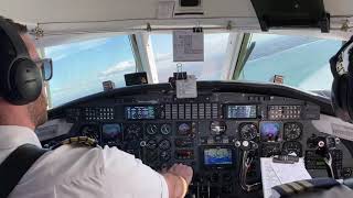 Metro 23 VHVEK Cockpit landing in Sydney [upl. by Eastman]