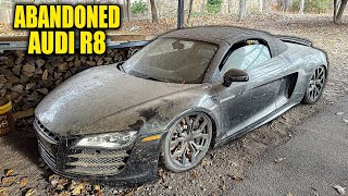 Abandoned Supercar Audi R8  First Wash in Years  Car Detailing Restoration [upl. by Ruelle]