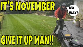 Important Lawn Work To Even Though It’s November [upl. by Winnick]