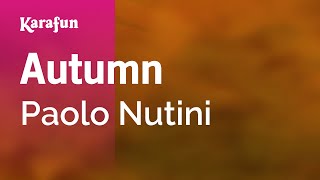 Autumn  Paolo Nutini  Karaoke Version  KaraFun [upl. by Shelburne183]