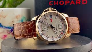 Chopard Mille Miglia 44MM White Dial Leather Strap 161266 [upl. by Cutcheon]