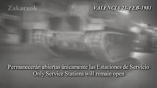 Golpe Español del 23F en el canal valenciano en 1981 SPEN Subtitulos [upl. by Bore]