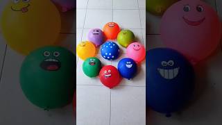 Blue and 8 Emoji Water Color Balloon Popping Reverse Video Asmr [upl. by Zirtaeb]