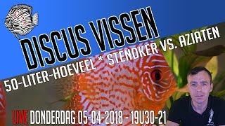 🔴 LIVE DISCUS 50liter regel en Stendker vs Aziaten  Aquarium Sunshine Valley [upl. by Saenihp]