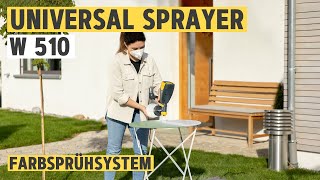 Universal Sprayer W 510  Das vielseitige Farbsprühsystem für dein Zuhause  WAGNER [upl. by Ennazzus698]