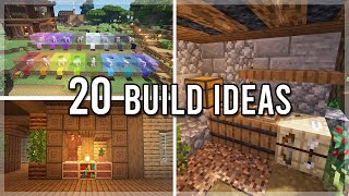 20 Minecraft Build Ideas For When Youre Bored [upl. by Eesak]