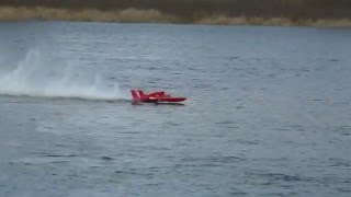 ModellRennboot Unfall auf der Elbe [upl. by Elset]