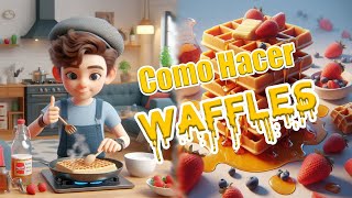 Como hacer waffles [upl. by Abrams]